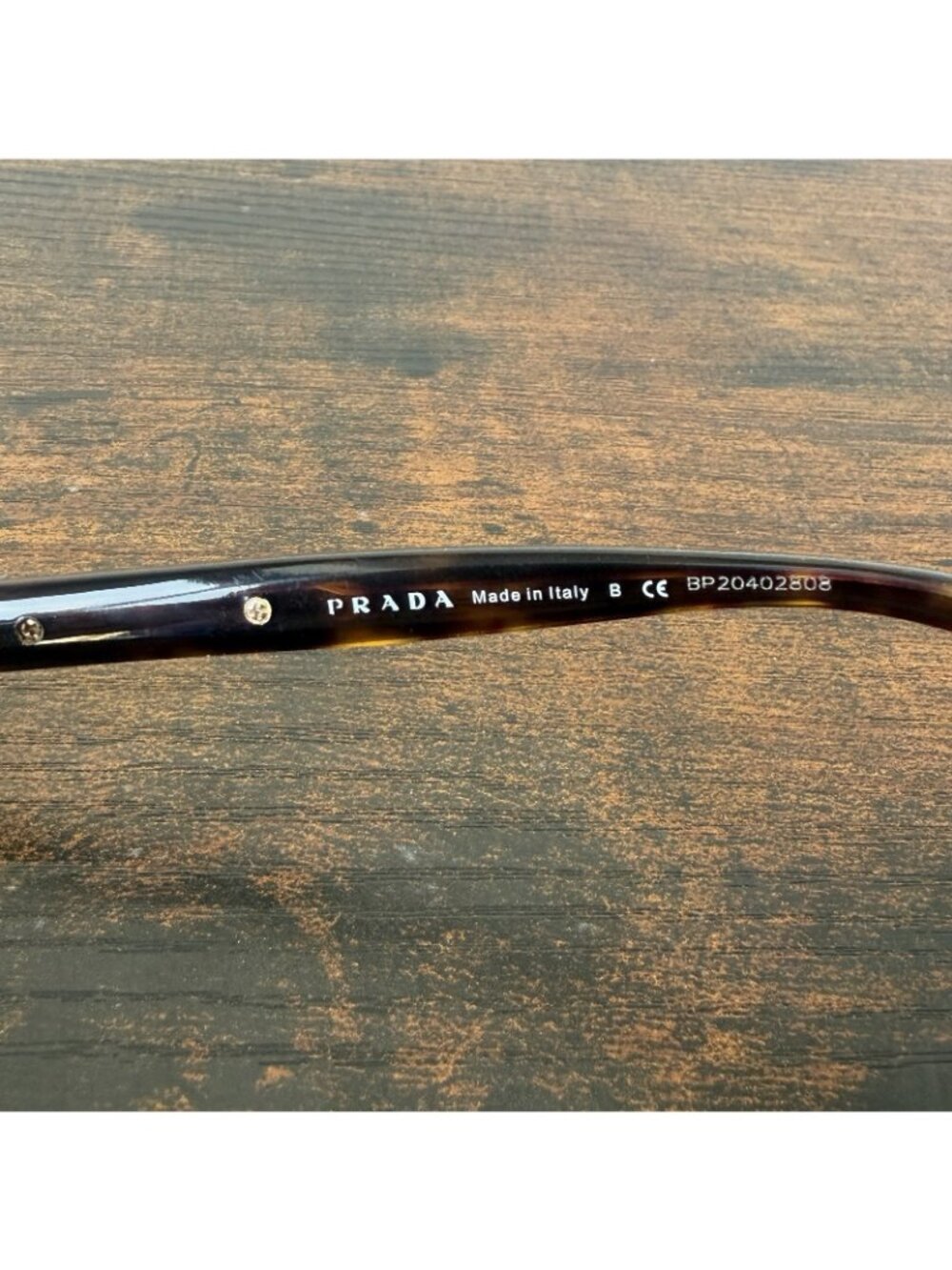 Prada Cat Eye Oval Brown Tortoise Women's RX Eyeglasses VPR 18P - Picture 9 of 15